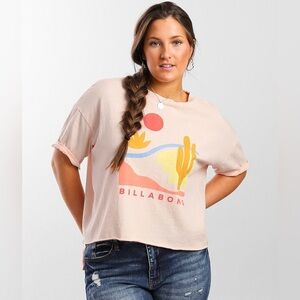 Billabong Only Today T-Shirt In Just Peachy Crop Tee